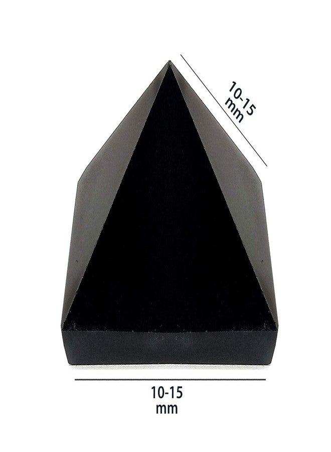 Crystu Natural Black Tourmaline Pyramid for Reiki Healing and Crystal Healing Stone Pyramid Size 10-15 mm (Color : Black) Pack of 1 pc - Image 5